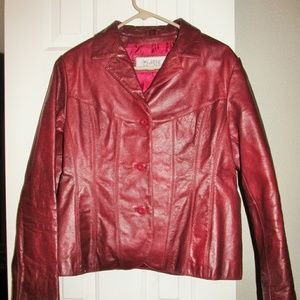 Leather coat